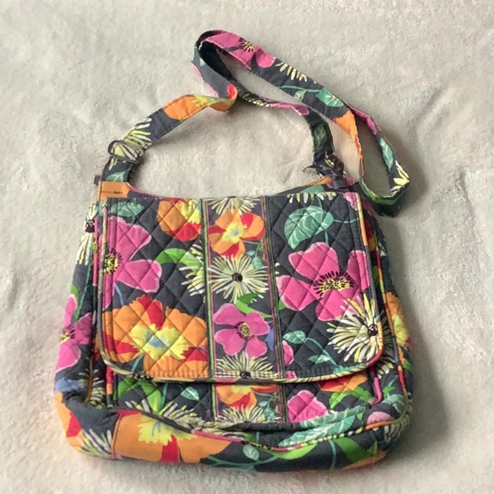 Vera Bradley Jazzy Blooms messenger bag, NWOT